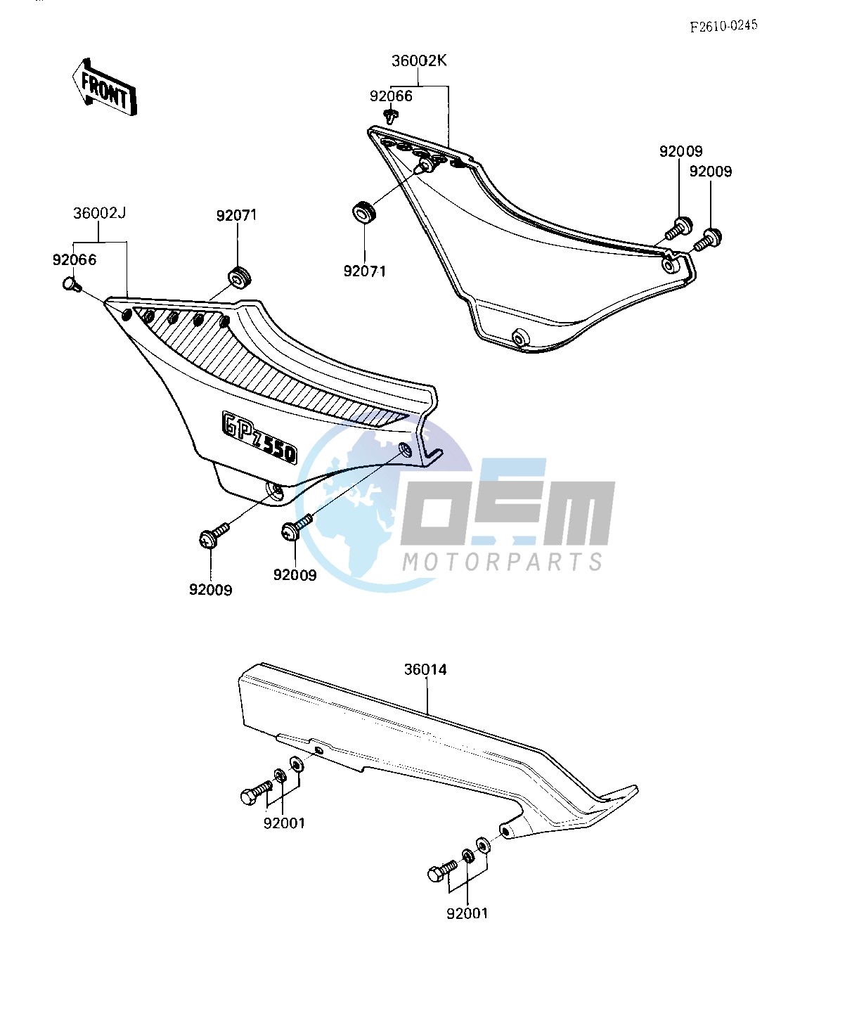 SIDE COVERS_CHAIN COVER -- ZX550-A3, CANADA- -