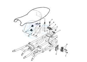 RAPTOR 125 drawing SEAT