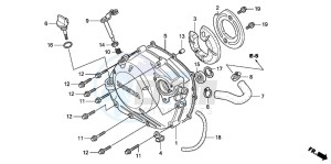 CBR125R drawing RIGHT CRANKCASE COVER