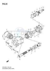 VZR1800 (E50) INTRUDER drawing SECONDARY DRIVE GEAR