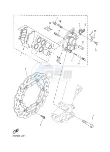 WR250R (32DW 32DV 32DX) drawing FRONT BRAKE CALIPER