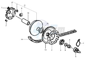 Liberty 4T RST 50 drawing Driving pulley