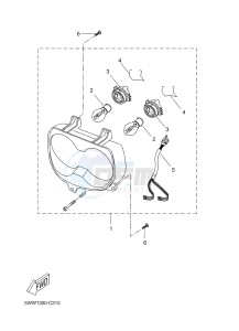 CW50 BOOSTER (2DW2 2DW2) drawing HEADLIGHT