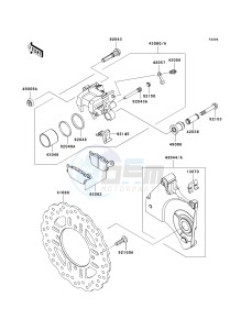 ZR 1000 B [Z1000 EUROPEAN] (B7F-B9F) 0B8F drawing REAR BRAKE