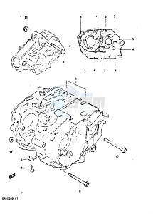 DR125S (Z-D) drawing CRANKCASE