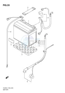 DL650 (E2) V-Strom drawing BATTERY (DL650UEL1 E19)