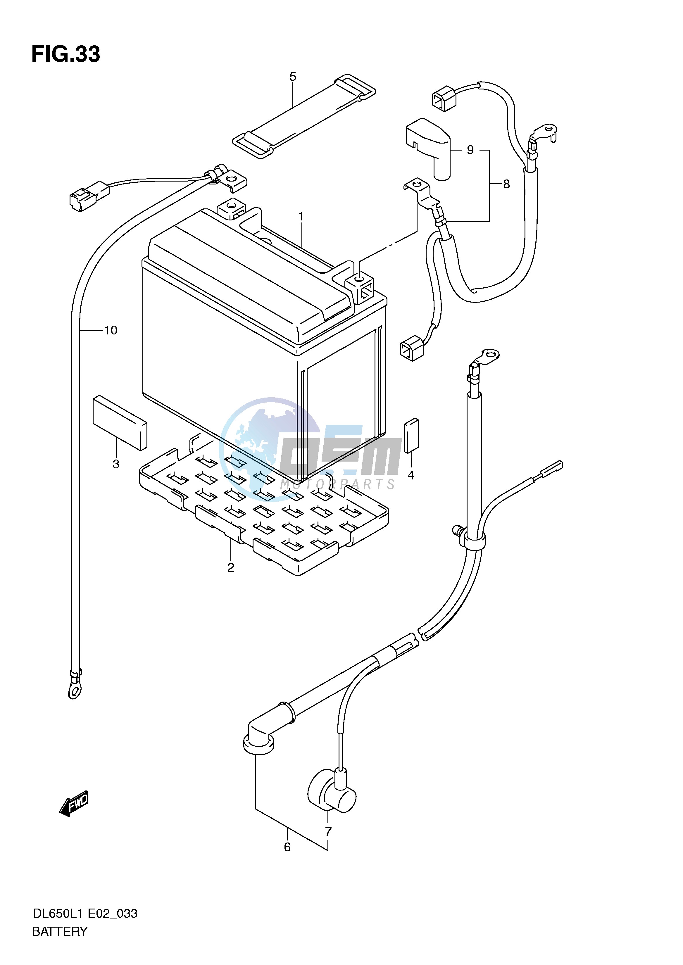 BATTERY (DL650UEL1 E19)