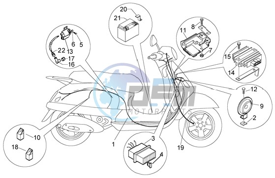 Electrical device-electric horn