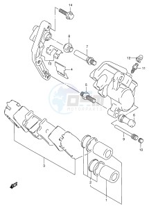 GSF600 (E2) Bandit drawing FRONT CALIPERS