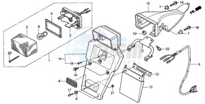 XLR125R drawing TAILLIGHT