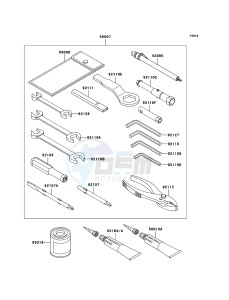 NINJA ZX-12R ZX1200B6F FR GB XX (EU ME A(FRICA) drawing Owner's Tools