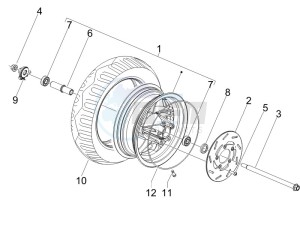 Stalker 50 Naked drawing Front wheel