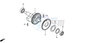 CBF250 drawing BALANCER SHAFT