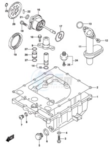 GSX-S1000F drawing OIL PAN/OIL PUMP