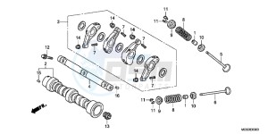 NC700XAC drawing CAMSHAFT/ VALVE