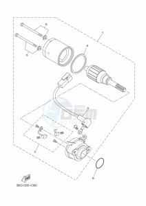 MT-125 MTN125-A (B6G1) drawing STARTING MOTOR