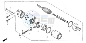 VTR1000SP RC51 drawing STARTING MOTOR