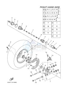 YFM700FWAD YFM70GPHG GRIZZLY 700 EPS (2UD8) drawing REAR WHEEL 2