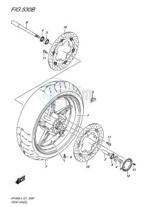 SFV 650 ABS GLADIUS EU drawing FRONT WHEEL