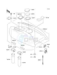 JS 750 C [SXI PRO] (C1-C5) [SXI PRO] drawing ENGINE HOOD