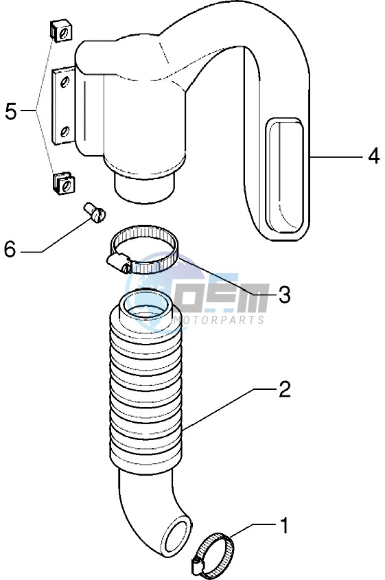 Belt cooling tube - Intake tube