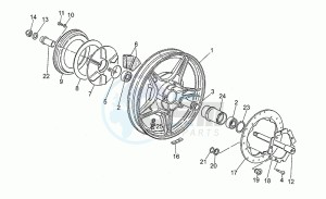 California III 1000 Carburatori Carburatori drawing Rear wheel, alloy