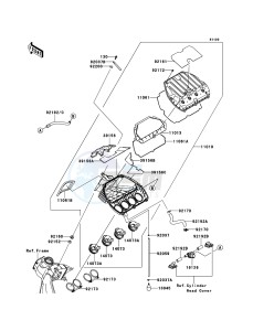 NINJA_ZX-6R ZX600RCF FR GB XX (EU ME A(FRICA) drawing Air Cleaner