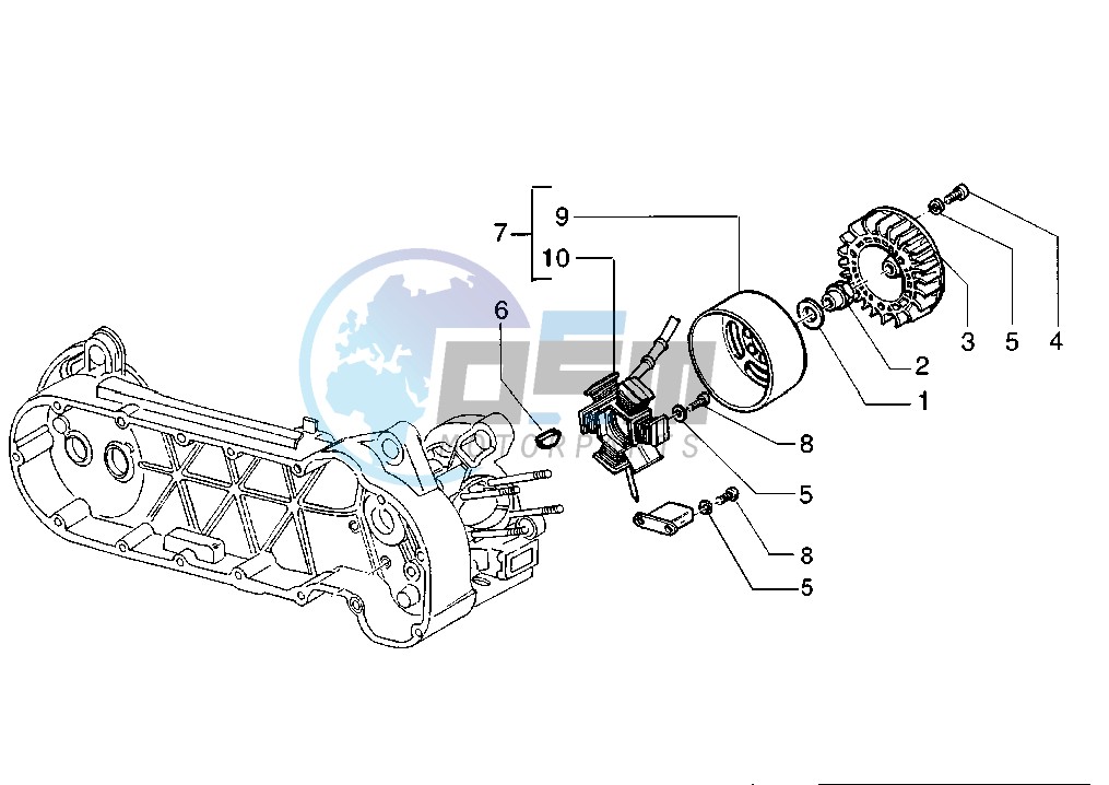 Flywheel magneto