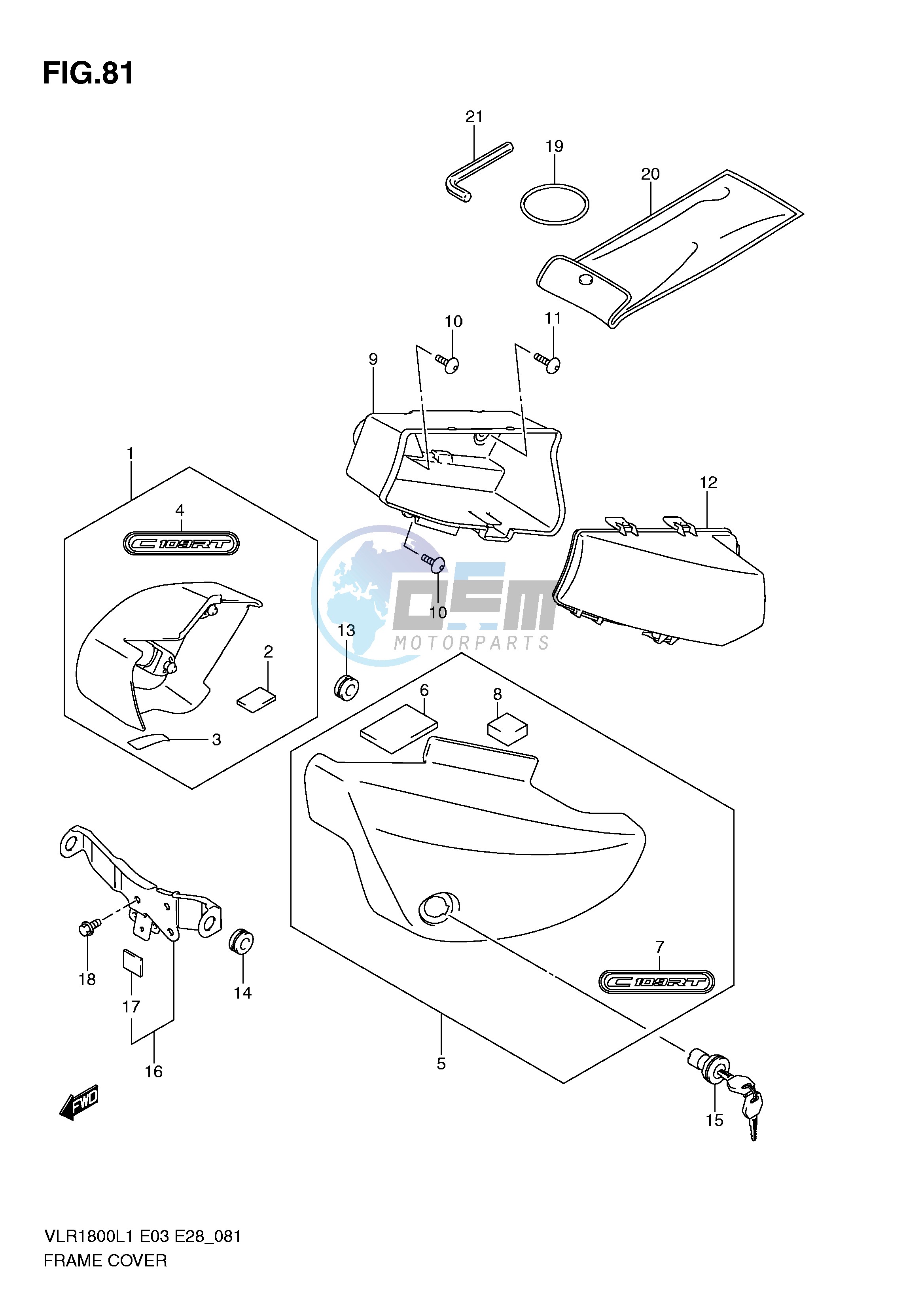 FRAME COVER (VLR1800TL1 E33)