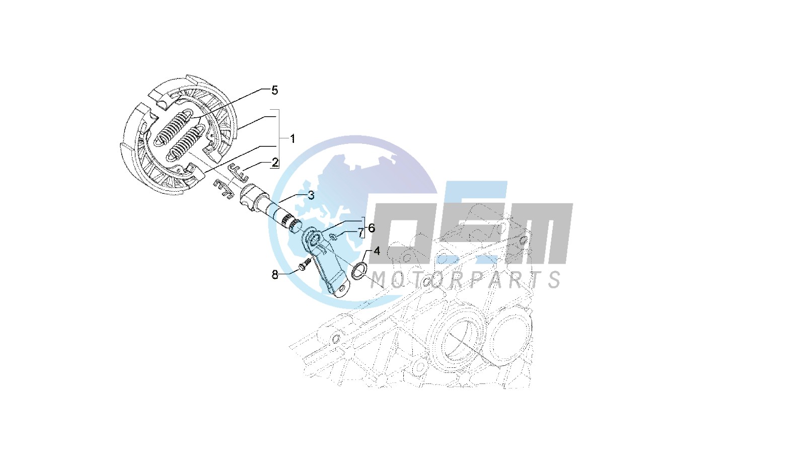 BRAKE SHOE, REAR