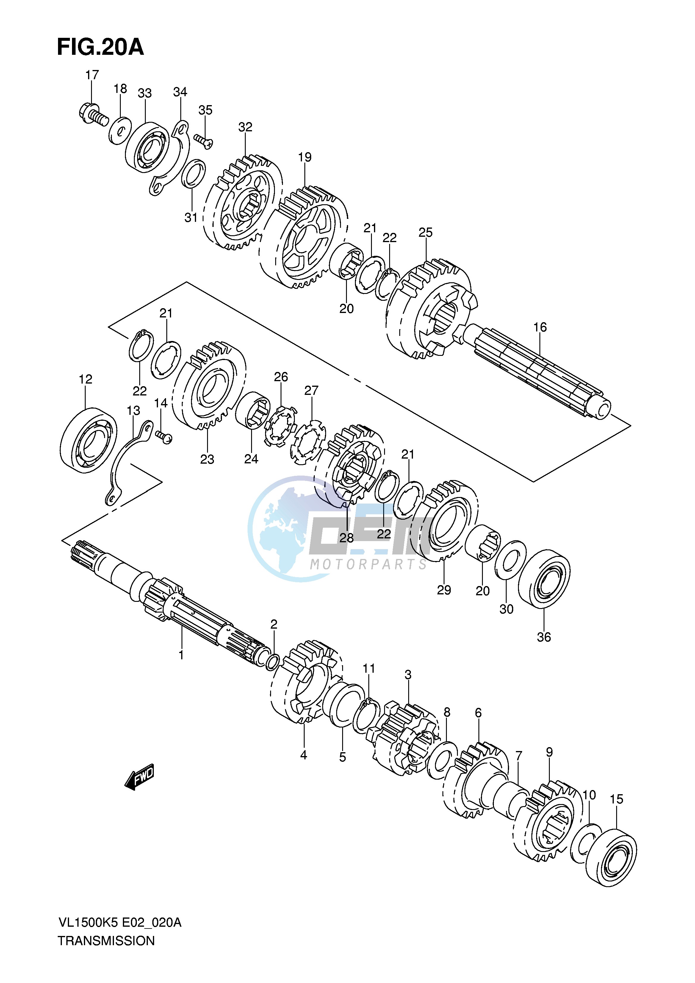 TRANSMISSION (MODEL K6 K7 K8 K9)