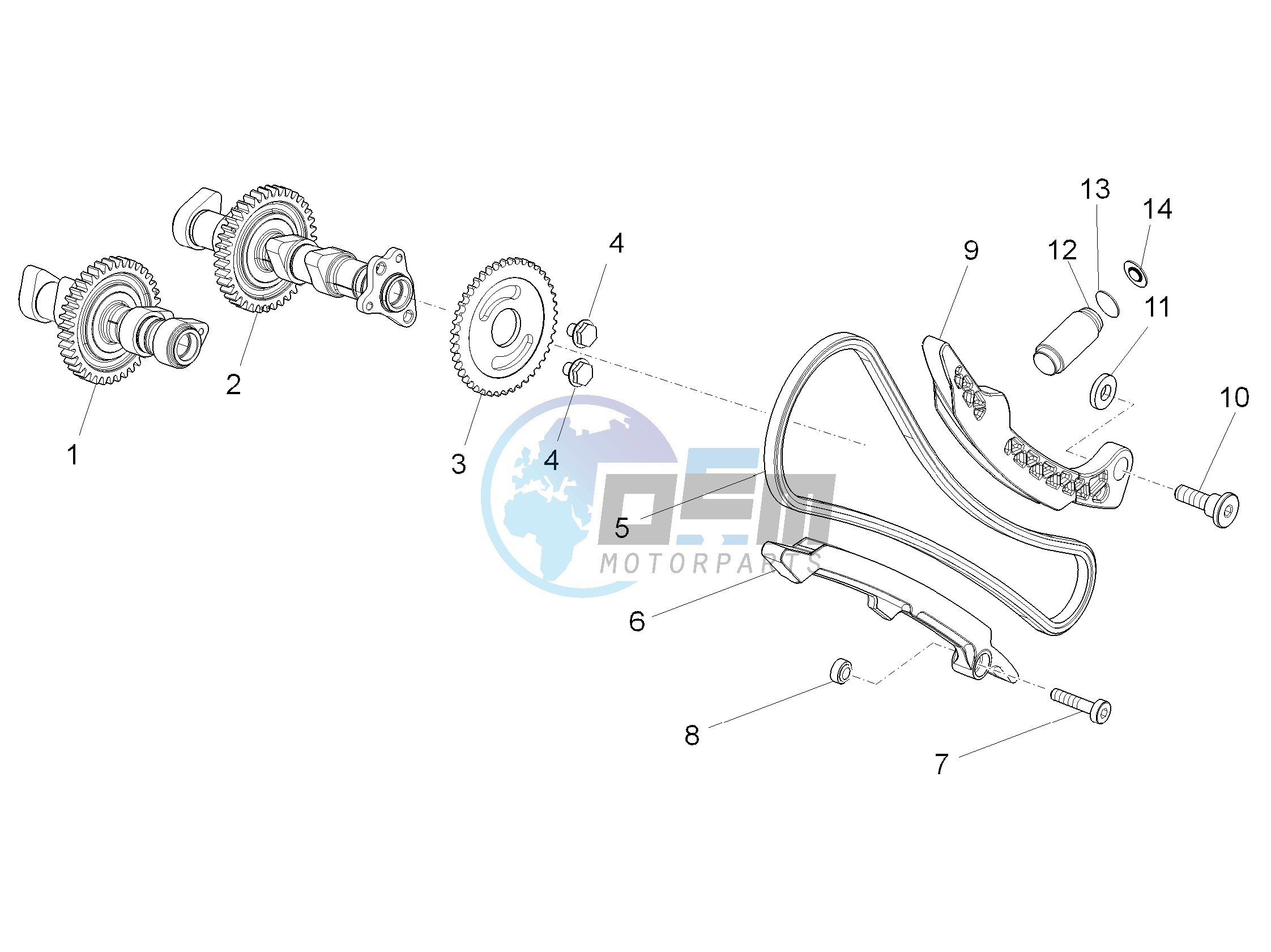 Front cylinder timing system