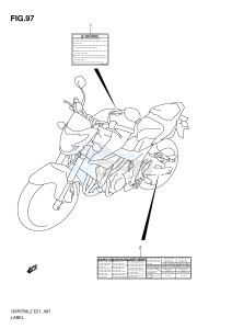 GSR750 (E21) drawing LABEL (GSR750AL2 E24)