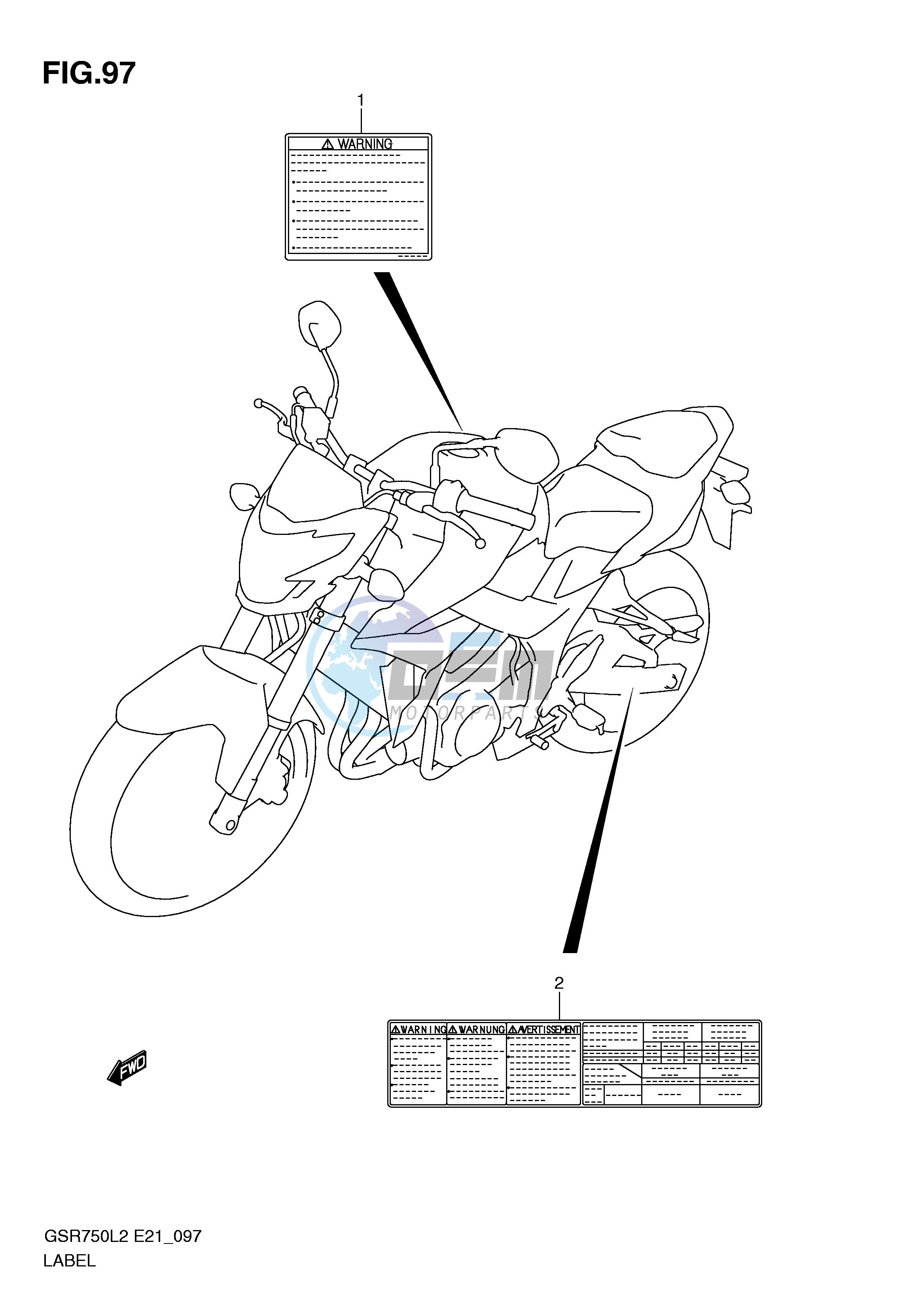 LABEL (GSR750AL2 E24)