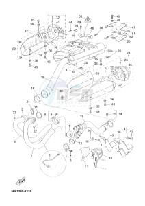 XT660Z TENERE (2BD6 2BD6 2BD6) drawing EXHAUST