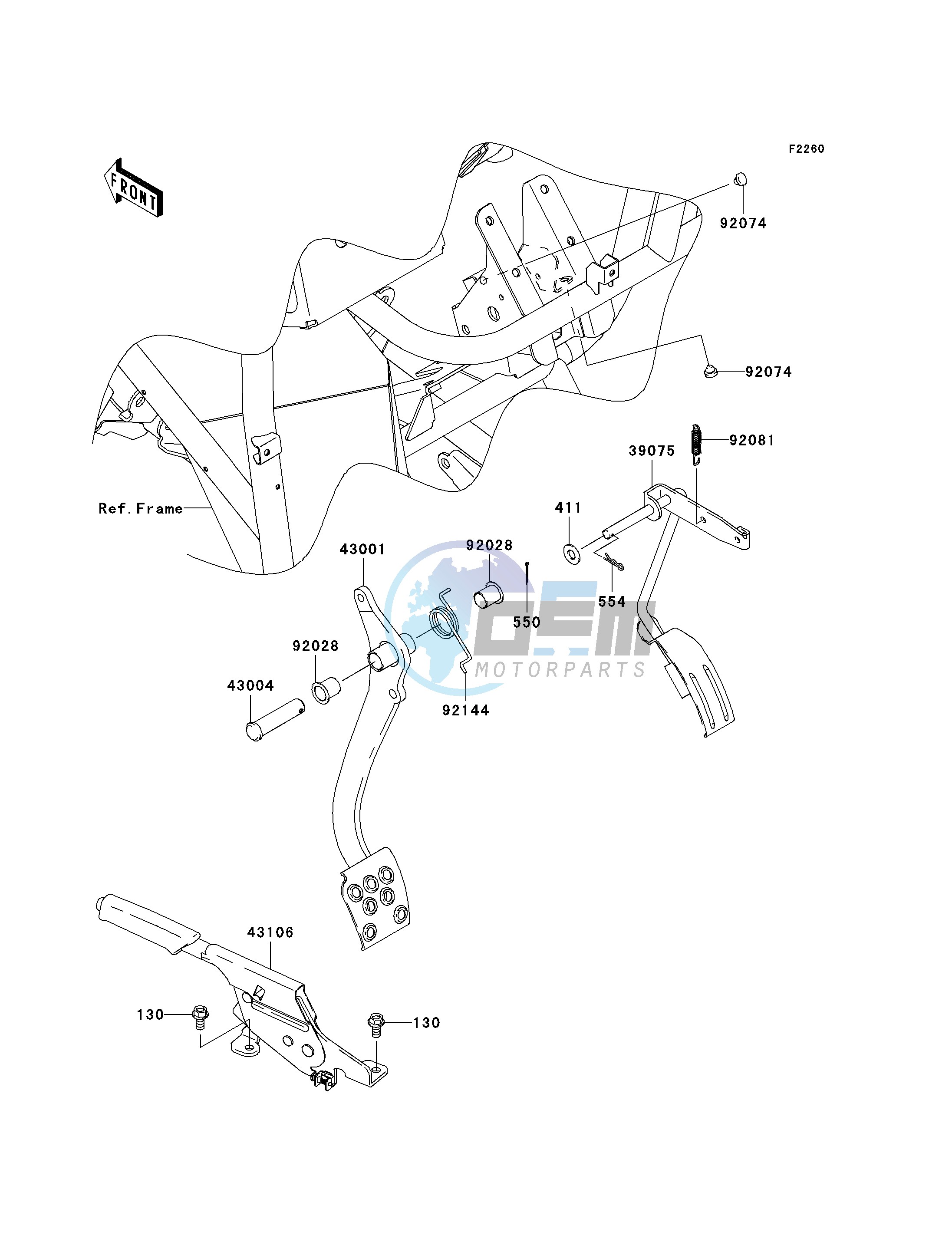 BRAKE PEDAL_THROTTLE LEVER