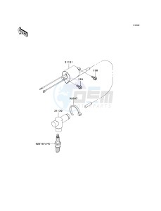 KX 250 M (M1) drawing IGNITION SYSTEM