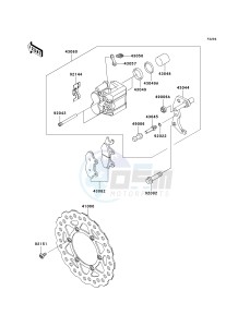 KLX 140 A [KLX140] (A8F-A9FA) A9FA drawing FRONT BRAKE