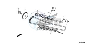 NC700DD INTEGRA E drawing CAM CHAIN/TENSIONER