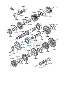 ZX 600 C [NINJA 600R] (C10) [NINJA 600R] drawing TRANSMISSION