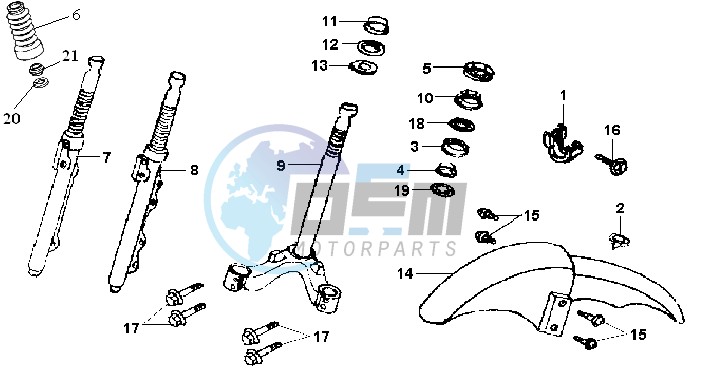 FRONT FORK / STEERING HEAD BEARING