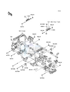 KVF650_4X4 KVF650FCS EU GB drawing Engine Mount