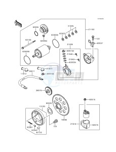 KLF 220 A [BAYOU 220] (A5-A9) [BAYOU 220] drawing STARTER MOTOR-- KLF220-A9- -