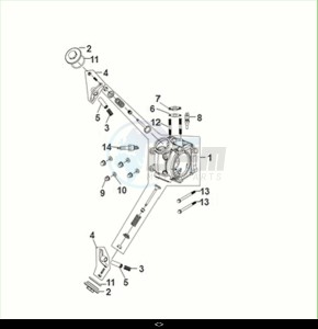 FIDDLE II 50 EFI (AF05W6-NL) (M2) drawing CYLINDER HEAD