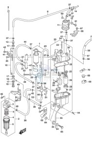 DF 250 drawing Fuel Pump/Fuel Vapor Separator SS Model