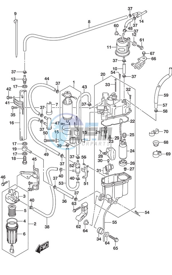 Fuel Pump/Fuel Vapor Separator SS Model