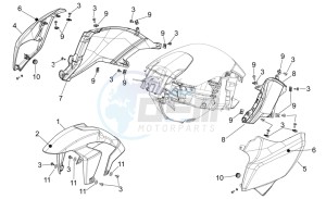 NA 850 Mana drawing Front body - Front mudguard