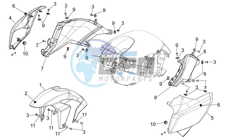 Front body - Front mudguard