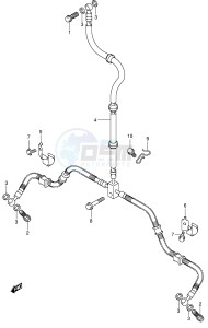 LT-F250 (E3-E28) drawing FRONT BRAKE HOSE (MODEL K2 K3 K4 K5)