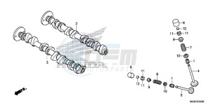 CB600FD Hornet 3ED drawing CAMSHAFT/ VALVE